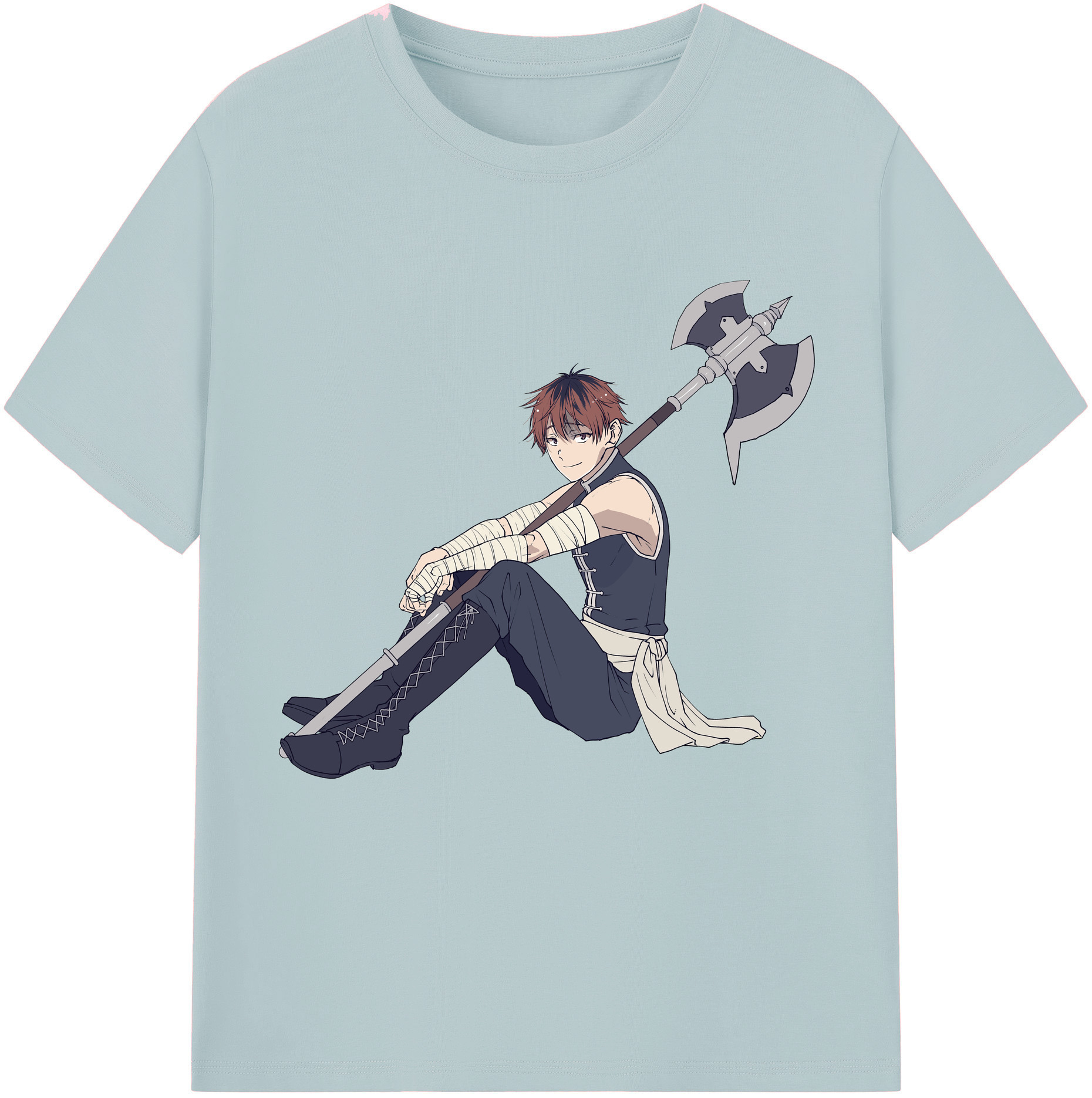 （画像用） 葬送のフリーレン Frieren 綿100％半袖Tシャツ（フロントプリント）